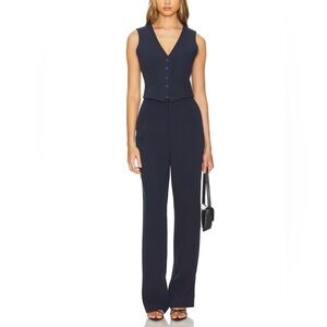 Good American Column Trouser in New Navy002 Size 6/28 (NWT) Retail $188
